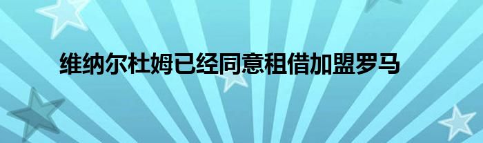 维纳尔杜姆已经同意租借加盟罗马