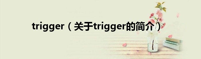 trigger（关于trigger的简介）