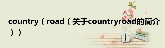 country（road（关于countryroad的简介））