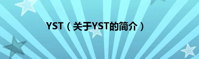 YST（关于YST的简介）