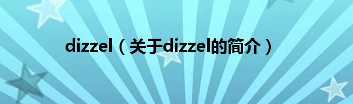 dizzel（关于dizzel的简介）