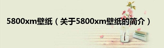 5800xm壁纸（关于5800xm壁纸的简介）