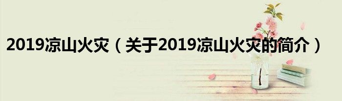 2019凉山火灾（关于2019凉山火灾的简介）