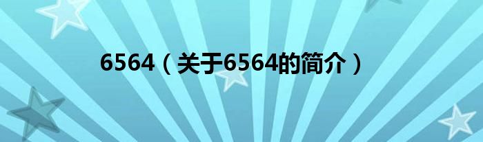 6564（关于6564的简介）